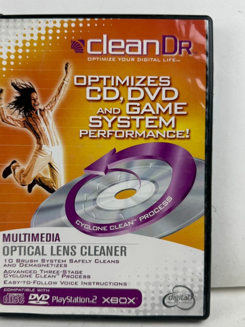 CleanDR Multimedia Optical Lens Cleaner Disc CD DVD PS2 Xbox Model 60120